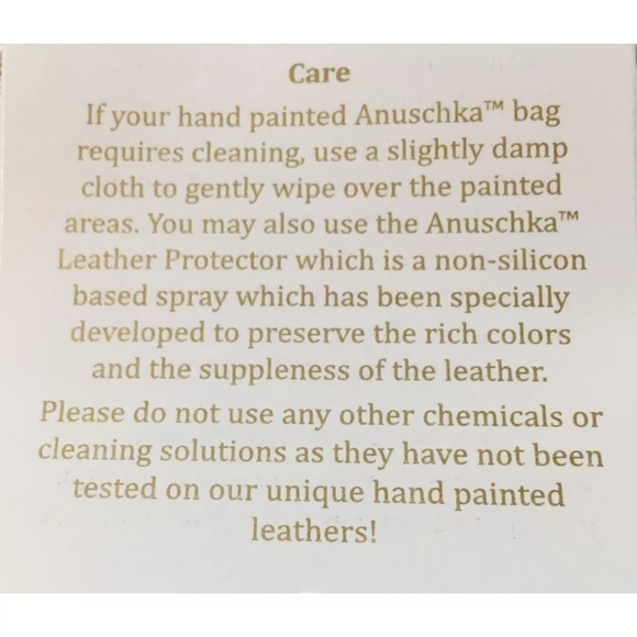 Anuschka Hand Painted Genuin Leather Hobo Shoulder Bag in Paisley Floral Print . - Picture 16 of 16